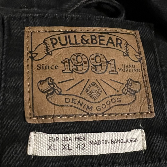 Pull & Bear Men's Charcoal Denim Jacket - Picture 9 of 9